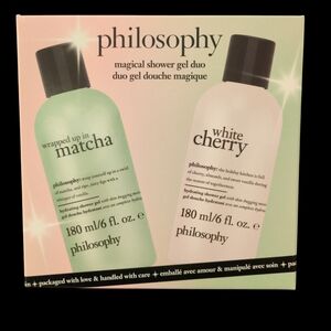 Philosophy Wrapped Up in Matcha and White Cherry Shower Gel Duo